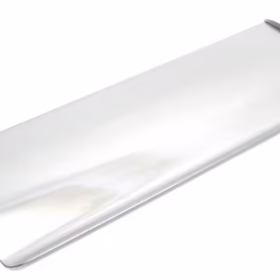 Satin Chrome Large Letter Plate Cover