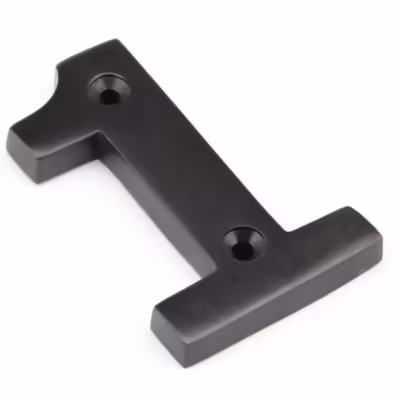 Aged Bronze Numeral 1