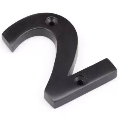 Aged Bronze Numeral 2