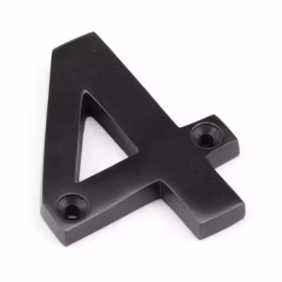 Aged Bronze Numeral 4