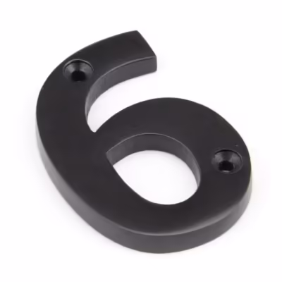 Aged Bronze Numeral 6