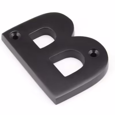 Aged Bronze Letter B