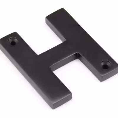 Aged Bronze Letter H - Image 1