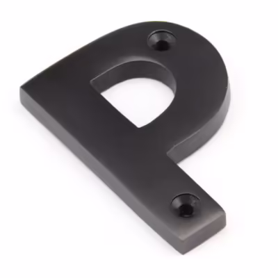 Aged Bronze Letter P