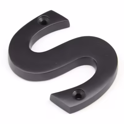 Aged Bronze Letter S