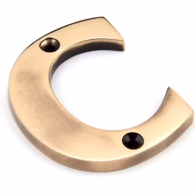 Polished Bronze Letter C