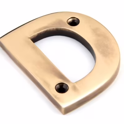 Polished Bronze Letter D - Image 1