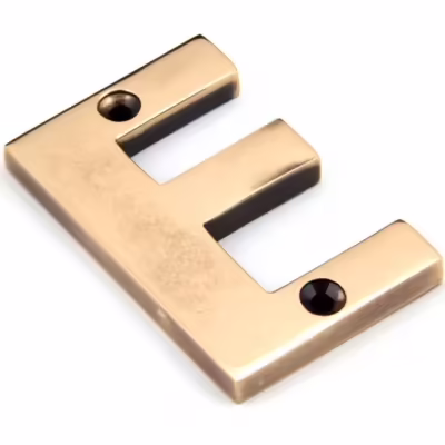 Polished Bronze Letter E