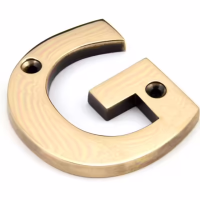 Polished Bronze Letter G