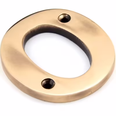 Polished Bronze Letter O
