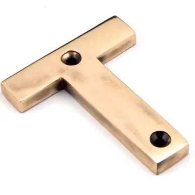 Polished Bronze Letter T
