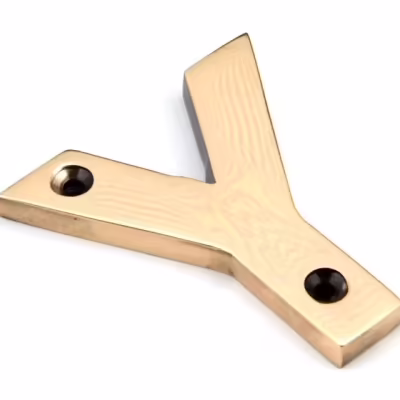 Polished Bronze Letter Y