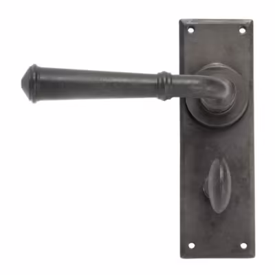 External Beeswax Regency Lever Bathroom Set