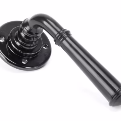 Black Regency Lever on Rose Set
