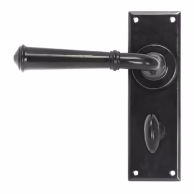Black Regency Lever Bathroom Set - Image 1