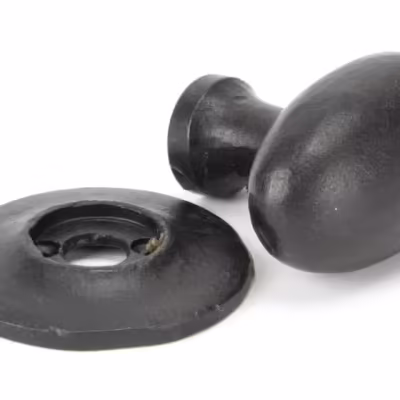 External Beeswax Oval Mortice/Rim Knob Set - Image 4