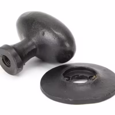 External Beeswax Oval Mortice/Rim Knob Set - Image 5