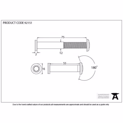 Polished Chrome Door Viewer 180° (55-75mm Door) - Image 3