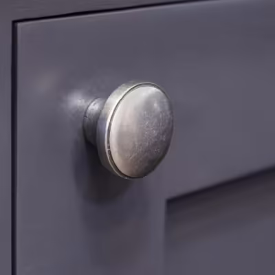 Natural Smooth Ribbed Cabinet Knob - Image 4