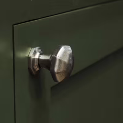 Natural Smooth Octagonal Cabinet Knob - Small - Image 4