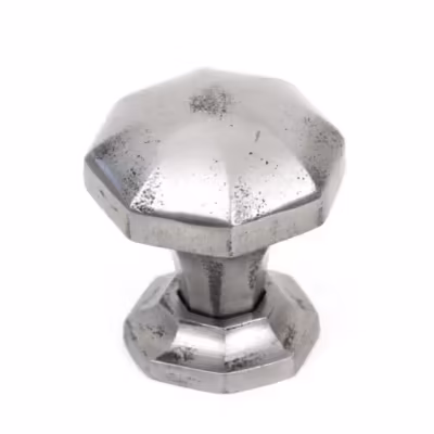 Natural Smooth Octagonal Cabinet Knob - Small