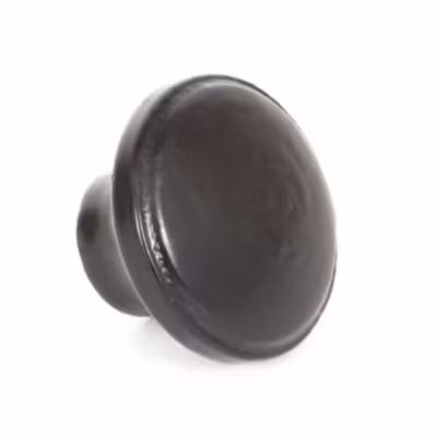 Black Ribbed Cabinet Knob - Image 2