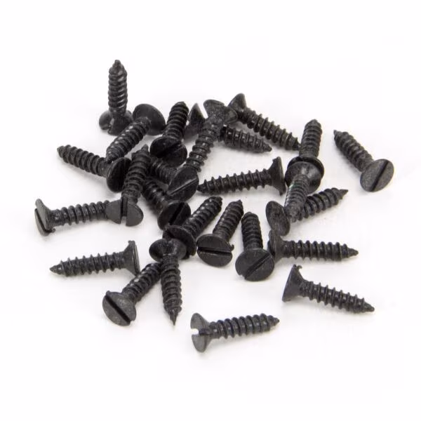Black 4 x 1/2" Countersunk Screws (25)