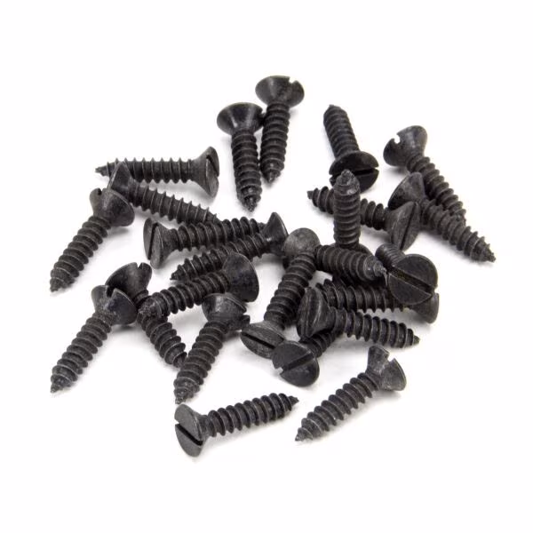 Black 8 x 3/4" Countersunk Screws (25)