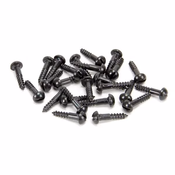 Black 8 x 3/4" Round Head Screws (25)