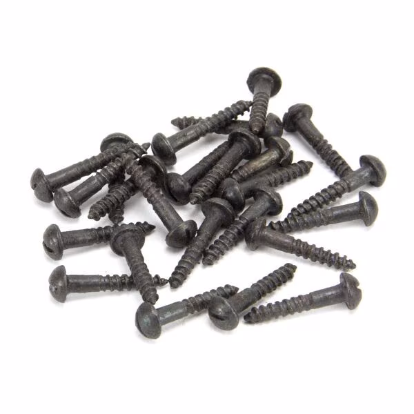 Beeswax 8x1" Round Head Screws (25)