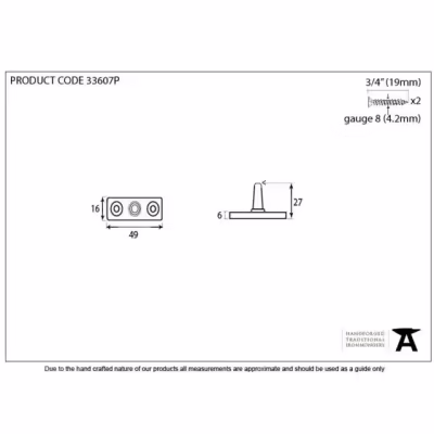 Pewter Stay Pin - Image 2