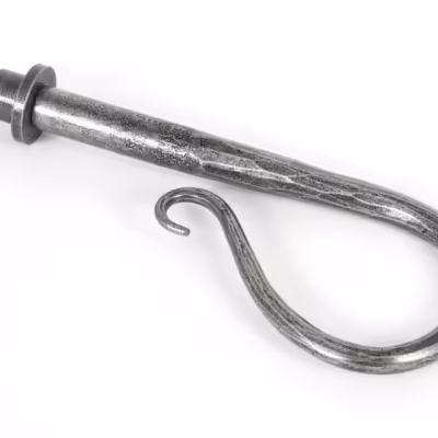 Pewter Shepherd's Crook Curtain Finial (pair)