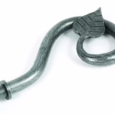 Pewter Leaf Curtain Finial (pair)