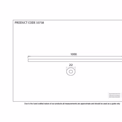 Pewter 1m Curtain Pole - Image 2