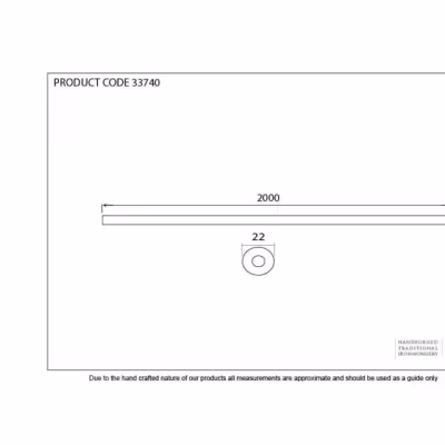 Pewter 2m Curtain Pole - Image 2