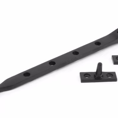 Black 10" Cast Peardrop Stay