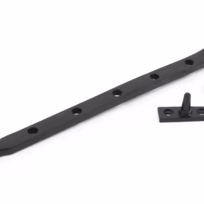 Black 12" Cast Peardrop Stay