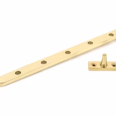 Polished Brass 12" Peardrop Stay