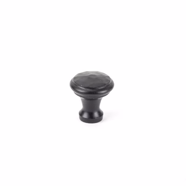 Black Hammered Cabinet Knob - Small