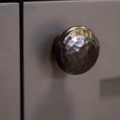 Black Hammered Cabinet Knob - Large - Image 4