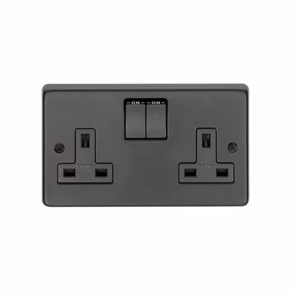 MB Double 13 Amp Switched Socket