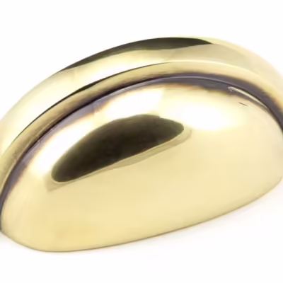 Aged Brass Regency Concealed Drawer Pull - Image 1