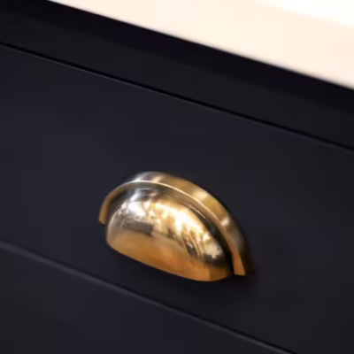 Polished Bronze Regency Concealed Drawer Pull - Image 4