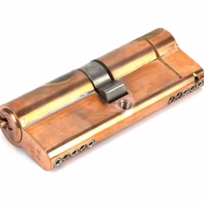Polished Bronze 40/40 5pin Euro Cylinder