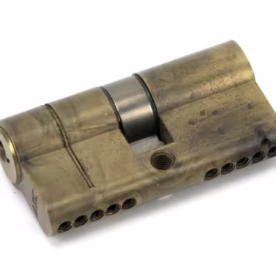 Aged Brass 30/30 5pin Euro Cylinder KA