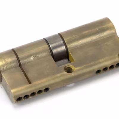 Aged Brass 35/35 5pin Euro Cylinder KA