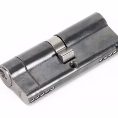 Pewter 40/40 5pin Euro Cylinder KA