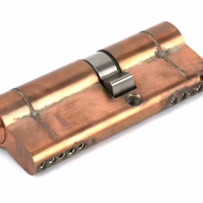 Polished Bronze 35/45 5pin Euro Cylinder KA