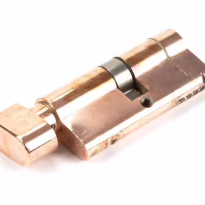 Polished Bronze 35/35 5pin Euro Cylinder/Thumbturn - Image 2