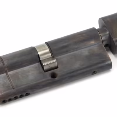 Aged Bronze 40/40 5pin Euro Cylinder/Thumbturn